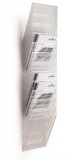 Prospektustartó, fali, álló, A4, DURABLE FLEXIBOXX 12, áttetsző (DB1709763400)