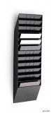 Prospektustartó, fali, fekvő, A4, DURABLE "FLEXIBOXX 12", fekete