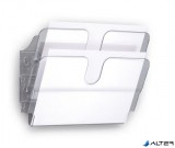 Prospektustartó, fali, fekvő, A4, DURABLE "FLEXIPLUS 2", áttetsző