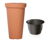 Prosperplast CLASSIC TOWER virágcserép, téglavörös, 30 cm