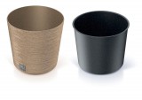 Prosperplast FURU ROUND LOW ECO WOOD kaspó 25 cm naturo