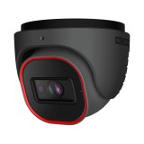 PROVISION-ISR Dome kamera, antracit szürke, 4 MP, IP, 2.8 mm, Eye-Sight,  PoE, inframegvilágítós, kültéri