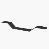 Proxa fali polc PL029-B, 112 × 12 × 15 cm, fekete (PL029-B)