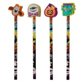 PUCKATOR Halloweeni grafitceruza forma radírral, 1 db, 4 féle
