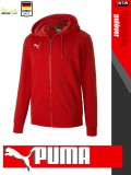 Puma TEAMGOAL RED kapucnis zippzáros pulóver - ruházat