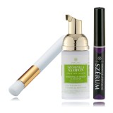 PURE LASH Zöld tea illatú sampon szempillanövesztő szérummal és ecsettel