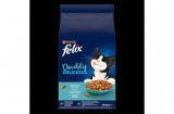 Purina FELIX Doubly Delicious lazac és óceáni hal keverékével,céklával száraz macskaeledel 10kg