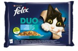 Purina FELIX FANTASTIC DUO Halas válogatás aszpikban nedves macskaeledel 4x85g