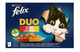 Purina FELIX FANTASTIC DUO Házias válogatás aszpikban nedves macskaeledel 4x85g