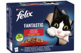Purina FELIX FANTASTIC Házias válogatás aszpikban nedves macskaeledel 12x85g