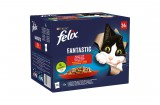 Purina FELIX FANTASTIC Házias válogatás nedves macskaeledel 24x85g