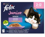 Purina FELIX FANTASTIC Junior Vegyes válogatás aszpikban nedves macskaeledel 12x85g