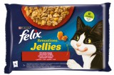 Purina FELIX SENSATIONS JELLIES Házias válogatás aszpikban nedves macskaeledel 4x85g
