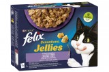 Purina FELIX SENSATIONS JELLIES Vegyes válogatás aszpikban nedves macskaeledel 12x85g