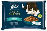 Purina FELIX SHREDS Halas válogatás szószban nedves macskaeledel 4x80g