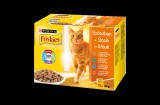 Purina FRISKIES Szószban Csirkével/Kacsával/Lazaccal/Pulykával nedves macskaeledel 12x85g