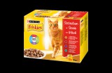 Purina FRISKIES Szószban Csirkével/Marhával/Báránnyal/Kacsával nedves macskaeledel 12x85g