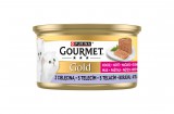 Purina Gourmet Gold Kitten pástétom borjúval nedves macskaeledel 85 g