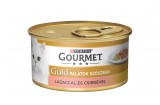 Purina GOURMET GOLD Lazaccal és csirkével szószban nedves macskaeledel 85g