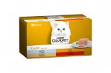 Purina GOURMET GOLD Pástétom nedves macskaeledel 4x85g