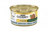 Purina GOURMET GOLD Succulent Delights Óceáni hallal nedves macskaeledel 85g