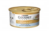 Purina GOURMET GOLD Tengeri hallal szószban spenóttal duó élmény nedves macskaeledel 85g