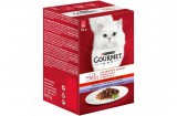 Purina GOURMET MON PETIT Marhával/Borjúval/Báránnyal nedves macskaeledel 6x50g