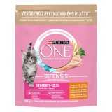 Purina One Junior csirkében gazdag, teljes kiőrlésű gabonákkal száraz macskaeledel 0,8 kg