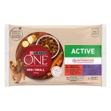 Purina One Mini teljes értékű állateledel mini és kistestű felnőtt kutyák számára - marha, kacsa 4 x 85 g