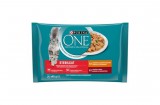 PURINA ONE STERILCAT Csirkével és Zöldbabbal nedves macskaeledel 4x85g