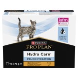 Purina Pro Plan Feline HC HydraCare kiegészítő nedves macskaeledel csirkével 10 x 75 g