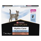 Purina Pro Plan Feline HC HydraCare kiegészítő nedves macskaeledel lazaccal 10 x 75 g