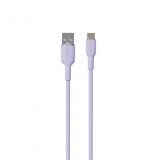Puro Elektrik Puro Soft USB-A - Type-C kábel 150cm - lila