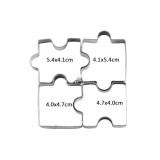 Puzzle alakú süteménykiszúró forma készlet (4 darab) sütéshez