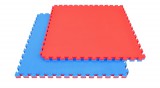 Puzzle tatami szőnyeg 100x100x2 cm piros-kék PRO-Sport