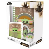 Pyramid GP85437, Star Wars - The Mandalorian: Grogu, Official, Bögre, füzet, alátét és kulcstartó ajándék szett