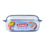 Pyrex, 6,5 literes hőálló jénai sütőtál, fedővel, 4,3 liter + 2,2 liter - 0 Ft posta