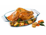 Pyrex Irrestistible Ovális kacsasütő tepsi sütőtál, 39 x 27 x 7 cm, 4 literes