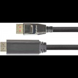 Python GC-M0217 DisplayPort 1.4 - HDMI 2.0 Kábel 2m - Fekete (GC-M0217)