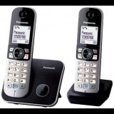 Panasonic KX-TG6812PDB Duo DECT telefon fekete (KX-TG6812PDB) - Vezetékes telefonok