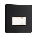 Paulmann 93094 LED Recessed Edge Quadro beépíthető lámpa, kerek, fekete, 2700K melegfehér, 50 lm