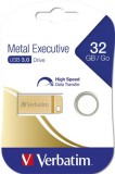 Pendrive, 32GB, USB 3.0, VERBATIM "Executive Metal" arany