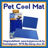 Pet Cool Mat Hűsítő zselés matrac 40x50 cm-es Kék (hűsítő matrac/hűtőmatrac/hűtőtakaró/hűtőpléd) RAKTÁRRÓL!