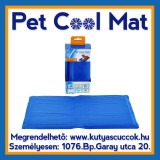 Pet Cool Mat Hűsítő zselés matrac 65x50 cm-es Kék (hűsítő matrac/hűtőmatrac/hűtőtakaró/hűtőpléd) RAKTÁRRÓL!