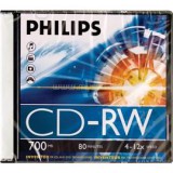 Philips CD-RW80 12x újraírható CD lemez (PH710242)