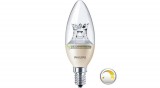 PHILIPS MASTER LED 5,5W=40W 470 lumen szabályozható gyertyaégő, melegfehér 3évG 929002491002