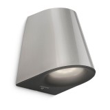 Philips Virga kültéri falra szerelhető LED lámpa, inox, 1x3W, 270 lm, 2700K melegfehér, 172874716