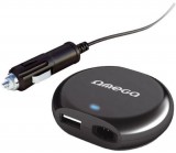 Platinet Omega OZU90O Notebook Charger 2-in-1 90W + 2.1A USB Port Black