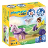 Playmobil 1.2.3: Egyszarvú hintó tündérrel 70401
