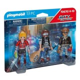 Playmobil: Városi forgatag - Bűnözők 3-as figura szett kiegészítőkkel (70670) (Play70670) - Játékfigurák